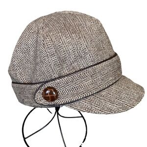 San Diego Hat Co. herringbone tweed cap One Size
